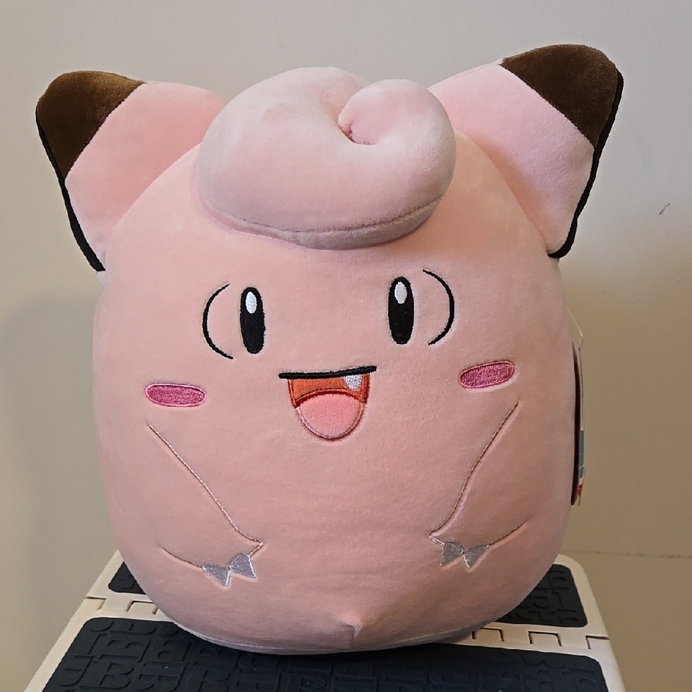 Jazwares Squishmallows Pokemon Clefairy Stuffed Animal Plush